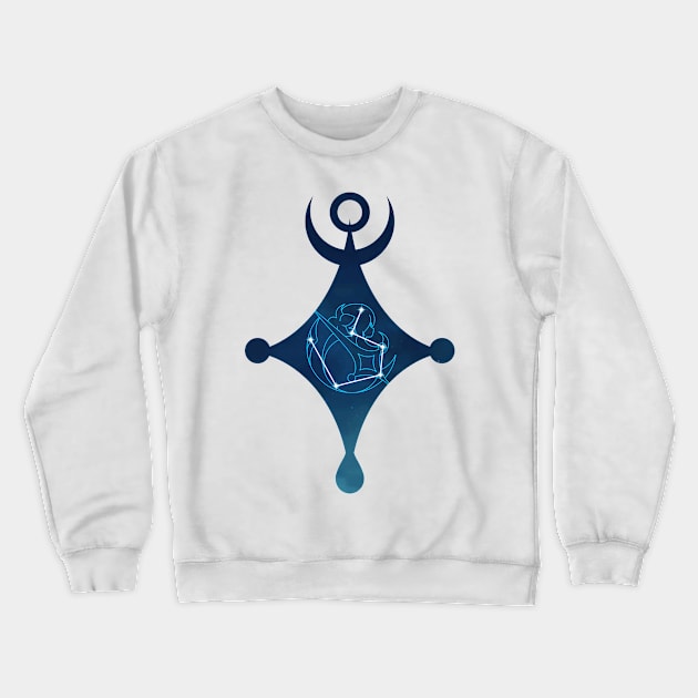 Lumine Pendant Constellation - Cryo Crewneck Sweatshirt by GachaSlave